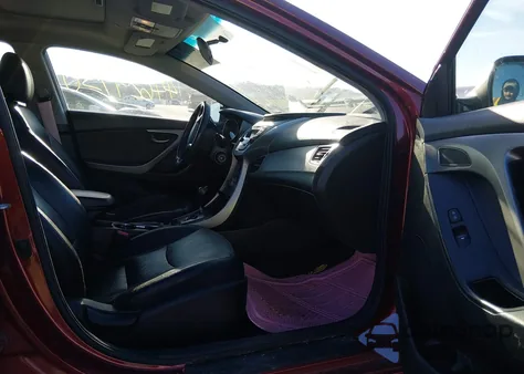 2013 Hyundai Elantra Limited from USA, damaged, VIN 5NPDH4AE4DH221816